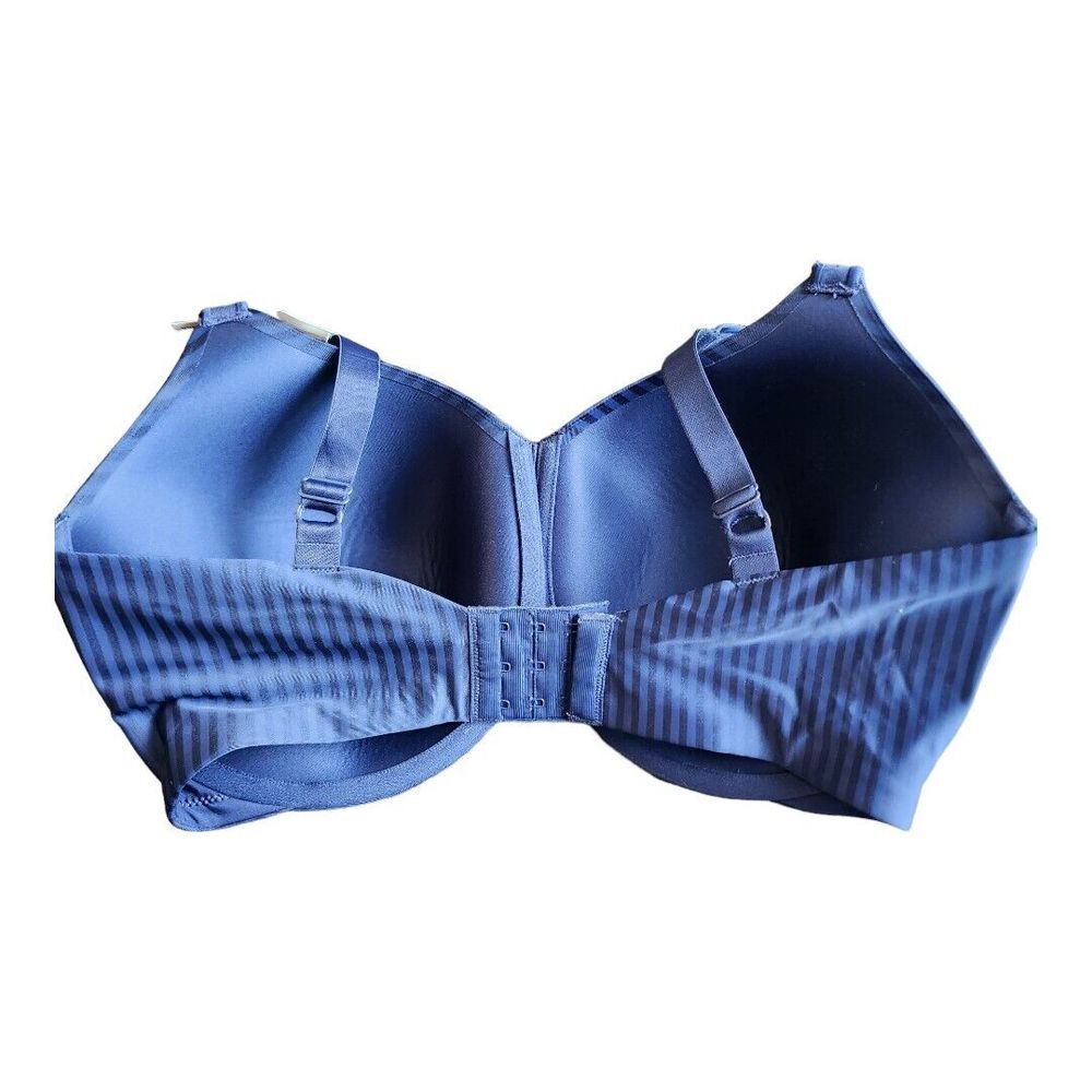 NEW Playtex Secrets All‎ Over Smoothing Bra Underwire 36DDD Navy Blue 4747 NWT - Picture 2 of 11